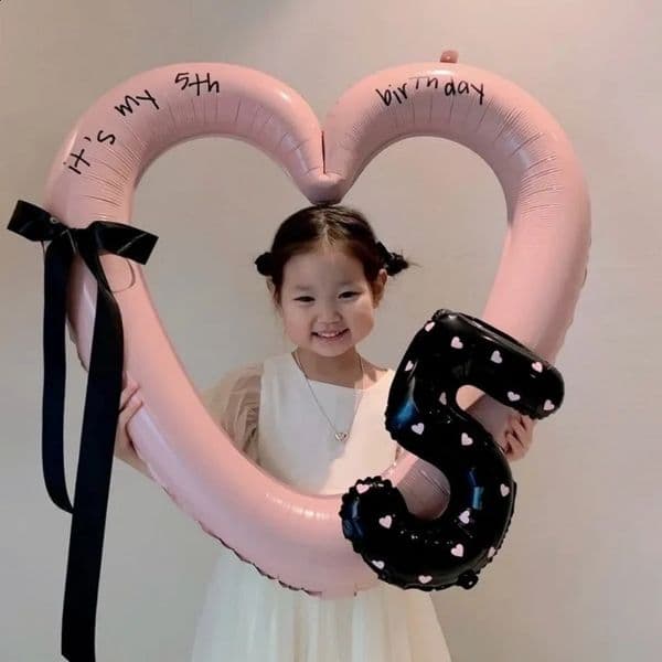 Hollow Out Love Heart Balloon Birthday Party Decoration Cute Love Ballons Baby Shower Wedding Party Gifts Party Balloon Ornament 260318