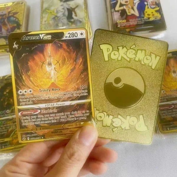 Wholesale English Metal Card Shiny Game Card Kids Toy Gifts L260323