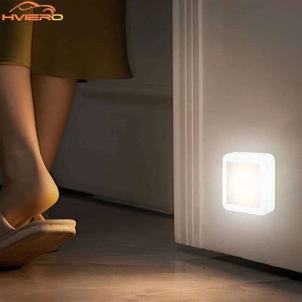 Motion Controlled Human Body Sensor LED Night Smart Battery Operated WC Bedside Lamp For Room Hallway Pathway Home Light 26H0322