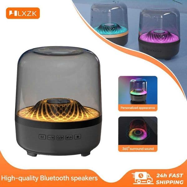 Wireless Bluetooth Speaker Breathing Lamp 3D Stereo Deep Bass Subwoofer Outdoor Loudspeaker TWS Music Surround Long Battery X260323