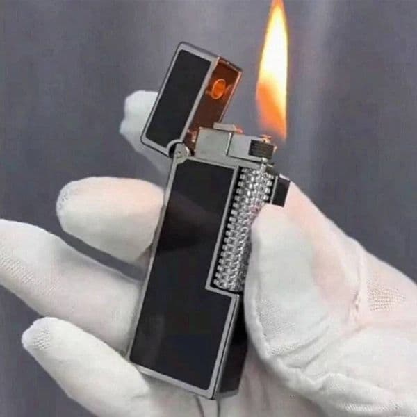 ZORRO High-End Lighter Narrow Metal Grinding Wheel Side Slip Ignition Retro Men's Business Gift Classic Model With Box