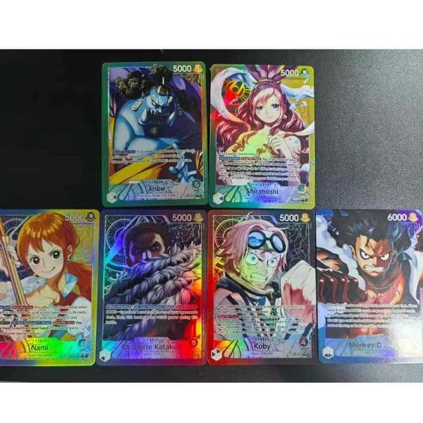 Piece Op11 Jinbe Koby Shirahoshi Nami Monkey D Katakuri Game Card Toys L260323