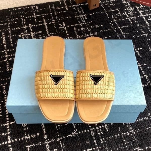 2026 Women's Woven Detail Logo Slide Sandals - Multi-Colors With Lightweight Sole, Soft Cushioned Footbed, Premium Quality, Ideal For Daily And Beach Outings-4