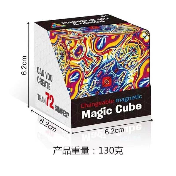 Starry Sky 2 in 1 Shape-Shifting Infinite Cub Children 3D Geometric Magnetic Puzzle Stress Relief Toy