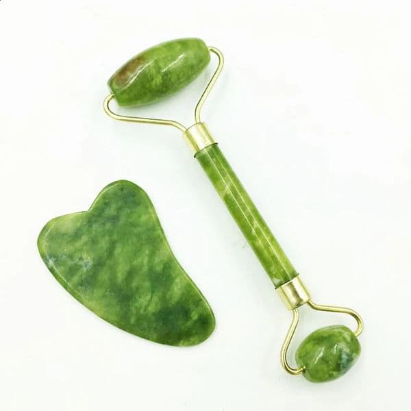 Natural Jade Scraping Board Roller Massager Law Tattoo Eye Beauty Bar Face Jade 260316