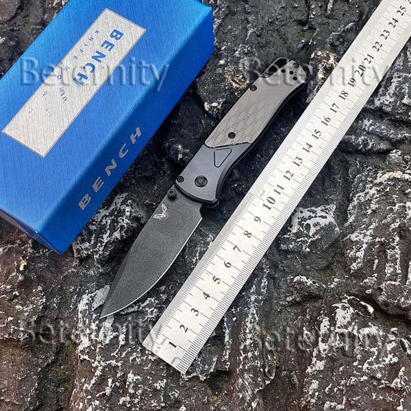 New BM 535 Folding Knife Aluminum Handle D2 Blade Outdoor Hunting Survival Sharp Self-defense Multi-tool Self-defense Men's Gift thumbnail 2