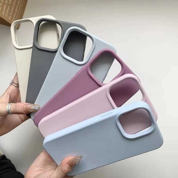 Liquid Silicone Rubber phone case for iphone 17 16 15 14 plus 13 12 11 pro max cover Luxury funda Cute cases carcasa H260323