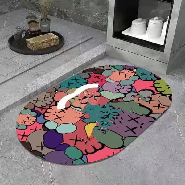 Designer Floor Mat Fashion Designer Carpets Home Decorative Front Door Mat Entrance Doormat Polyester Casual Rubber Non Slip Or Carpet Bath Rugs cool carpet Fre