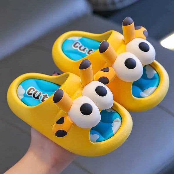 Summer Childrens Cool Slippers Boys Girls with A Sense of Stepping on Poop Anti Slip Soft Soled Shoes Suitable Indoor Bathing S251229