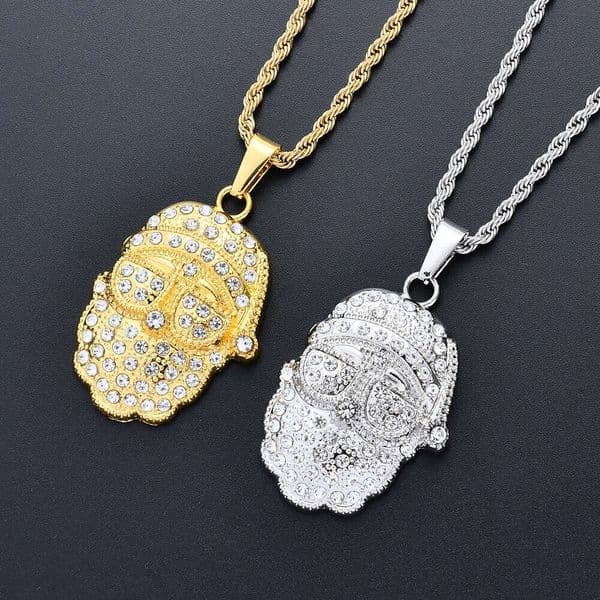 Jewelry necklaces sunglasses trendy portrait pendants men's rap Hip Hop accessories foreign trade jewelry