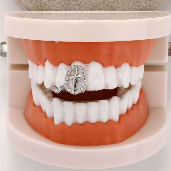 Personalized Cross Double Hollow Full Diamond Hip Hop Men's Fashion Braces High-Quality Accessories