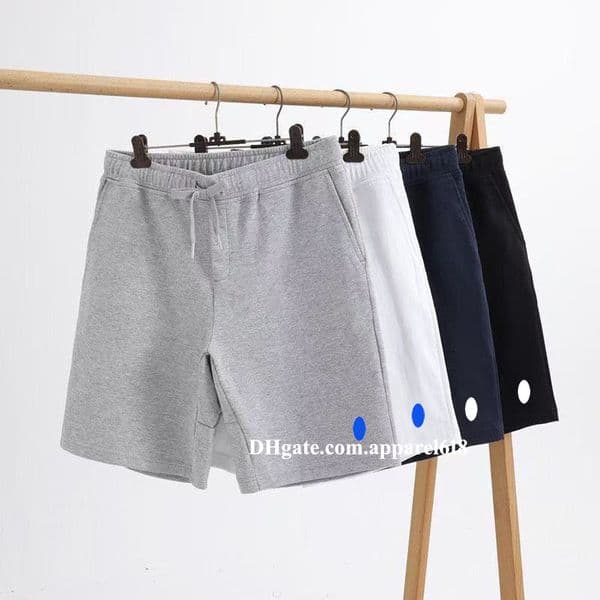 polos shorts men designer t shirt set trendy white black cotton sports casual loose knee length short pants big size 3XL summer clothes