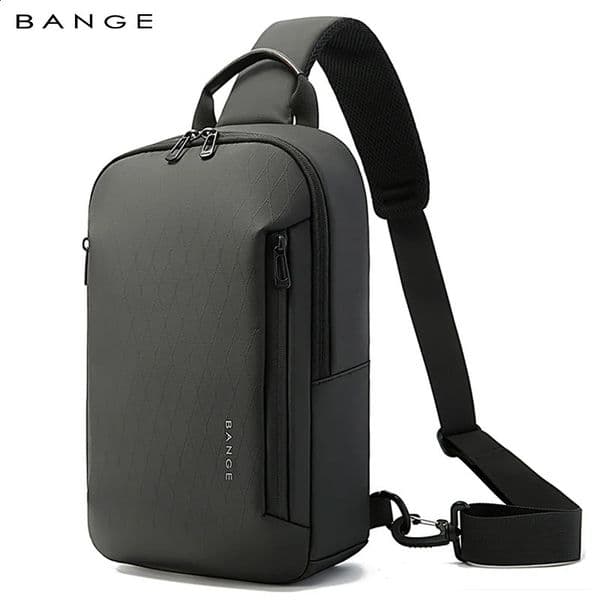 BANGE Lightweight Chest Bag Men Satchel Shoulder Waterproof Sling Oxford Cloth Small Casual Crossbody for 260323