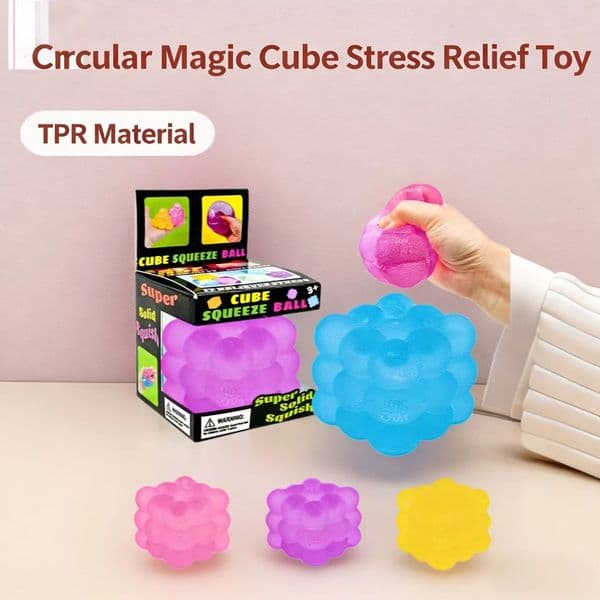 Needoh Round Rubiks Cube - Perfect for Spotting Fun & RelaxationFree shipping for sea transportation