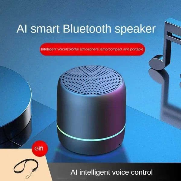 Wireless Bluetooth Speaker AI Intelligent Voice Control Mini Speaker Portable Subwoofer Outdoor Mini Subwoofer Speakers X260323