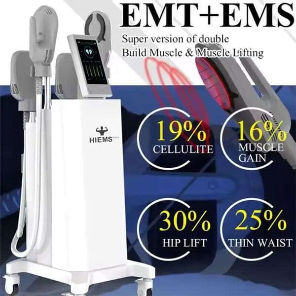 4 Handles EMS Electromagnetic Body Slimming Muscle Stimulate Fat Removal Sculpt Body Slimming Build Muscle Body Contouring Beauty Equipment Sculpting Machin