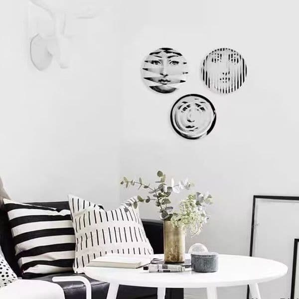 Luxury Decorative Ceramic Plates, Artistic Tableware for Dining & Display, Perfect for Elegant Home & Party Use