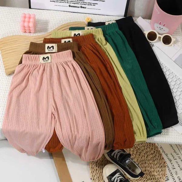 kids pants summer ice silk mosquito proof pants girls trousers baby clothing casual pants boys pajama trousersT260320
