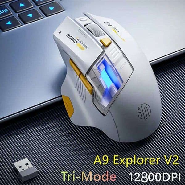 Inphic A9 Explorer V2 Three-mode Gaming Mouse Indicator DPI Adjustable Macro-driver Ergonomics 12000DPI 1000Hz rate of return 26L0323