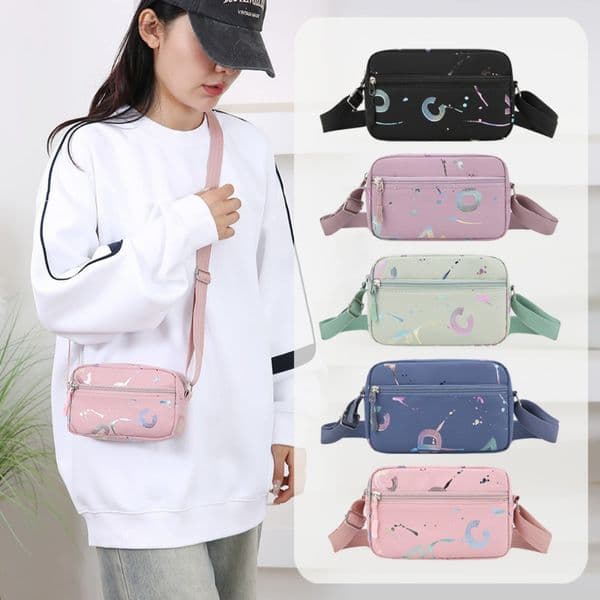 New Trendy Sports Mobile Phone Bag Casual Shoulder Bag Women's Crossbody Bag Lightweight Waterproof Nylon Pouch Women's Bag