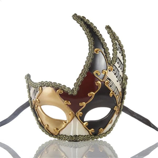 Mardi Gras Mask Mens Masquerade Mask Vintage Venetian Checkered Musical Party Mens Masquerade Mask Vintage Venetian Checkered 260320