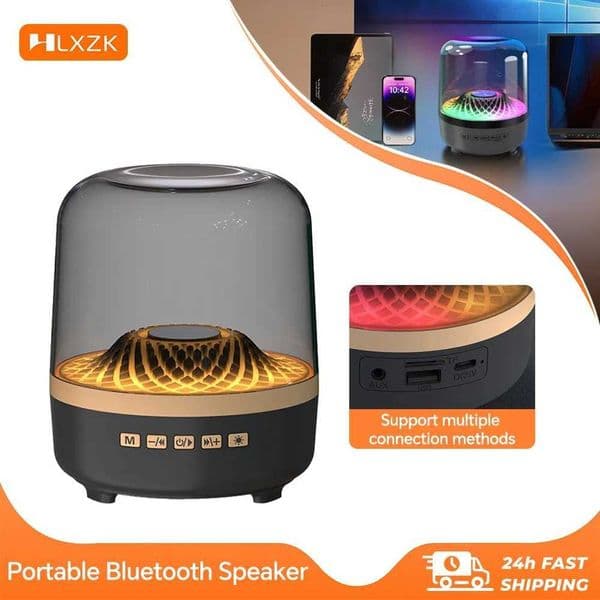 Glaze 5 Subwoofer Bluetooth 53 Audio Breathing Lamp Speakers Hi-Fi Acoustic Wireless Soundbar Portable Speaker for Home Theater X260323