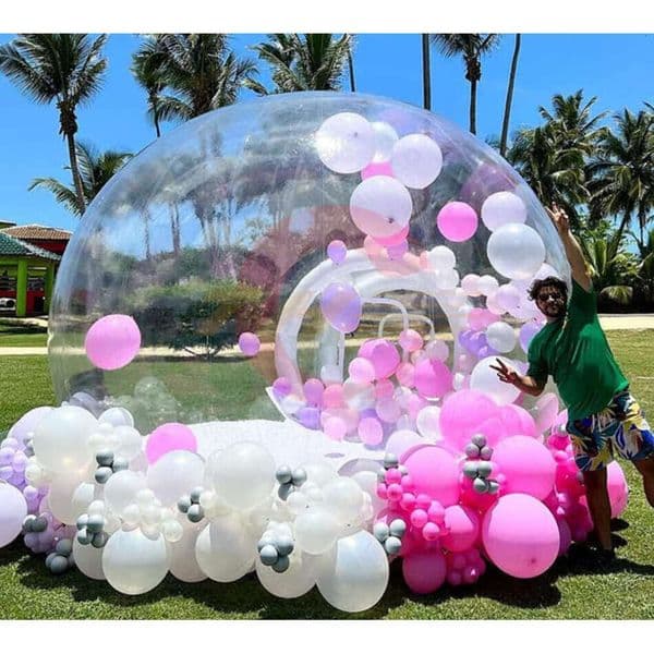 Ship Outdoor Activities 3X1.2M Inflatable Bubble Igloo Dome Tent Transparent Bubble Balloons House For Carnival Party