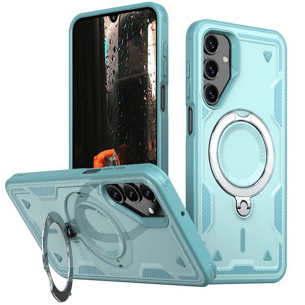 Phone Case For Samsung Galaxy S26 A57 A27 S25 Edge FE A17 A07 A06 A16 A26 A36 A56 A35 A55 M56 F56 F16 Xcover 7 5G Armor Magnetic Support Charging Military Drop Protection