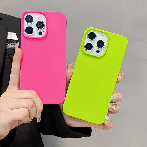 Fluorescent Liquid Silicone Case For iPhone 17 Air 16 15 14 13 12 11 Pro Max Plus XS XR X Matte Frameless Cooling Cover H260323