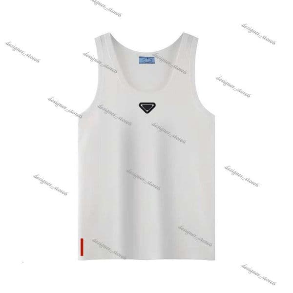 Prade Vest Designer T-Shirt Tees Men Tank Tops T Shirts Summer Slim Fit Sports Breathable Sweat-Absorbing Black Underwear Bottom Top Fashion Men's Clothing. A64