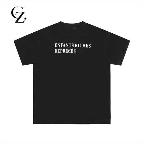 2026 Melancholy Rich Second Generation T Shirt American Cotton Printed Short Sve Men and Women of The Same Tees J260323