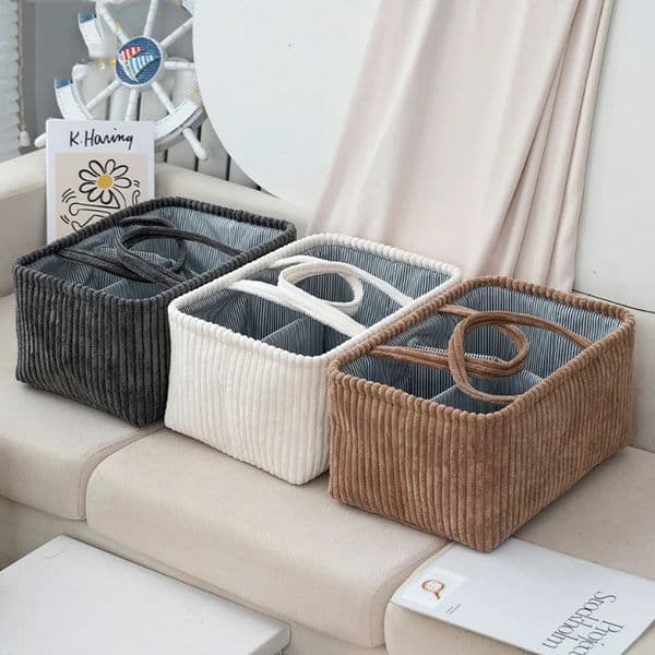 Large Capacity Compartment Storage BasketHousehold Miscellaneous Sorting BasketDesktop Cosmetics Snack Box 260324