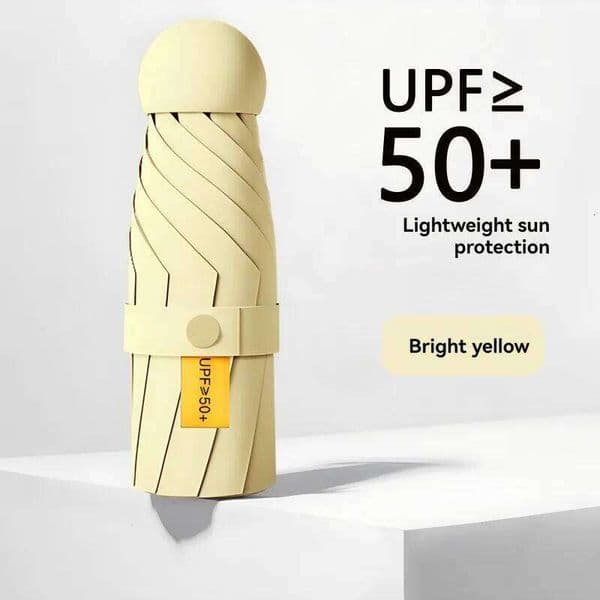 Compact Travel Mini Uv Protection Capsule Umbrella 3 Fold Lightweight Protable Sunshade Umbrellas 26Y0324