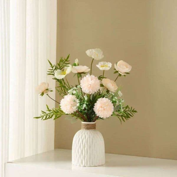 1pc Nordic water ripple plastic vase simple and creative living room flower arrangement decoration DIY 26Y0324