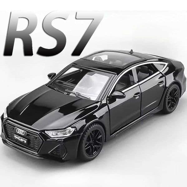 132 Audi RS7 Sportback Model Toy Cars Alloy Diecast 6 Doors Opened with Pull Back Rubber Tires Ornament Vehicle Toys Gifts S251211