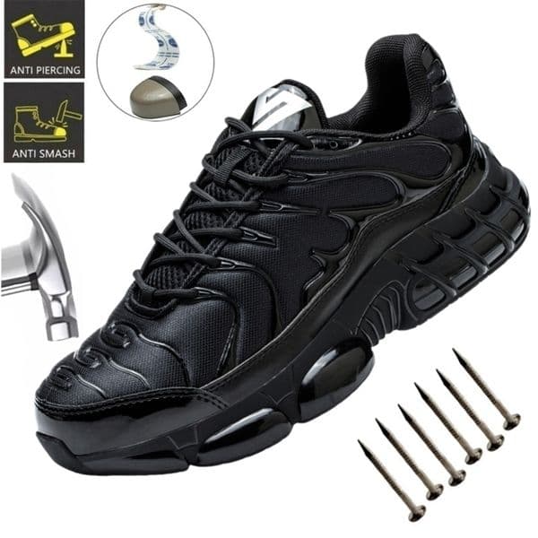 High Quality Steel Toe Safety Shoes Men Work Sneakers Indestructible Shoes Puncture-Proof Protective Shoes Male Work Footwear 260312CJ