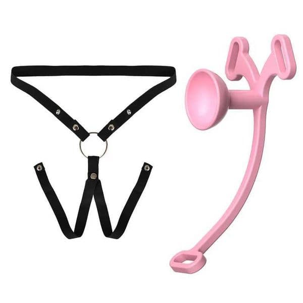Men Chastity Belt Bondage Device Flat Penis EroticSissy Chastity Cage Upgrade FUFU Clip Inverted Chastity Sextoy Male To Female gbamboo2017_QMX3