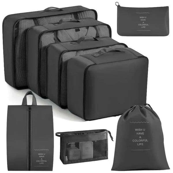 6/8Pcs Set Clothes Luggage Travel Organizer Blanket Shoes Organizers Bag Suitcase Pouch Packing Cubes 26Y0324