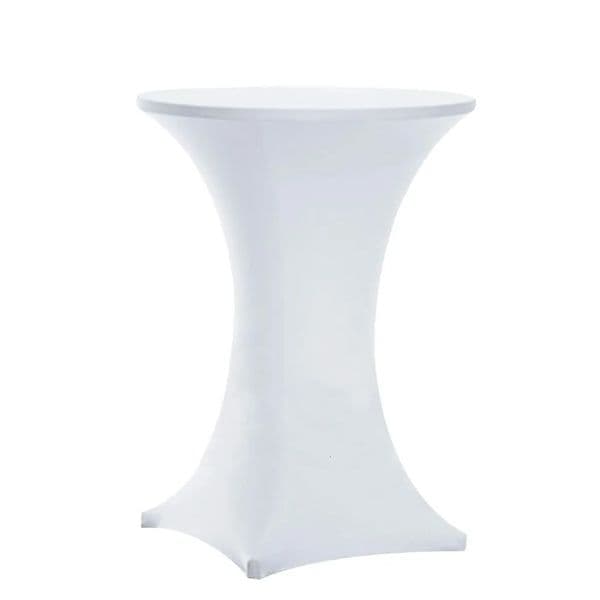 1PC Stretch Round Tablecloth Cocktail Table Cover Spandex Cloth Bar el Party Wedding Elastic Decoration 260320