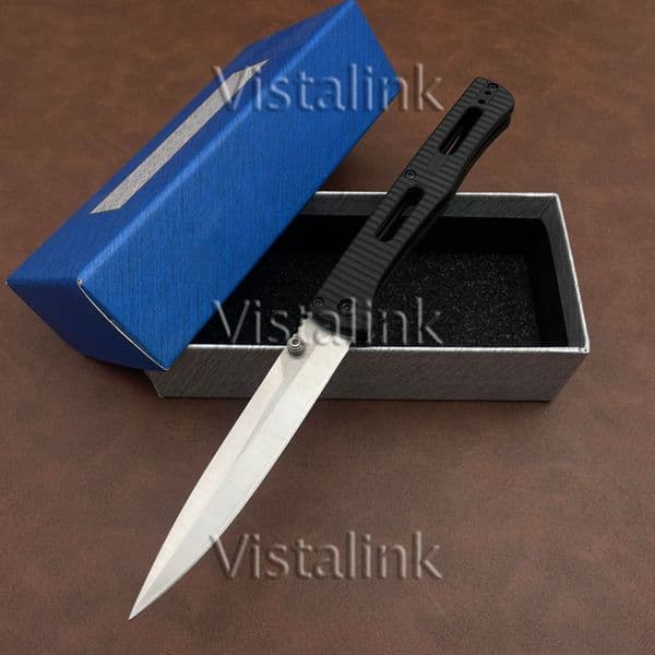 NEW 417 Fact Camping Folding Knife Spear Point Blade Nylon Fiber Handles Outdoor Tactical Pocket Knives Self-defense EDC Tool