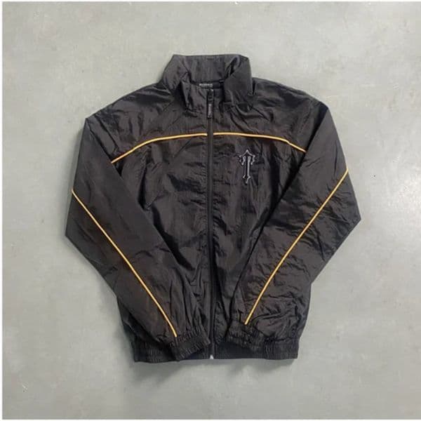 Traps Set High Street Men Fashion Quality Embroidery Sweatshirts Jogging Suit Jacket Zipper Arched Patchwork Shell fallow 2026ss