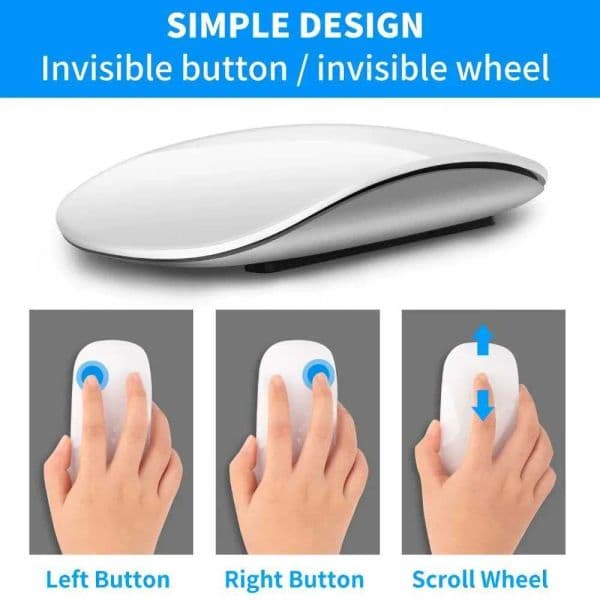 Windows-Specific Bluetooth Wireless Mouse - Comfort Fit and Easy-to-Navigate
