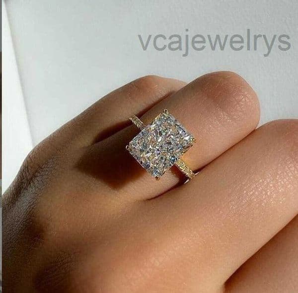 Rings Wedding Choucong Brand Luxury Jewelry Real 100 925 Sterling Silver Ice Flower Cut White Moissanite Diamond Gemstones Party Eternity Women Bridal Ring Gift