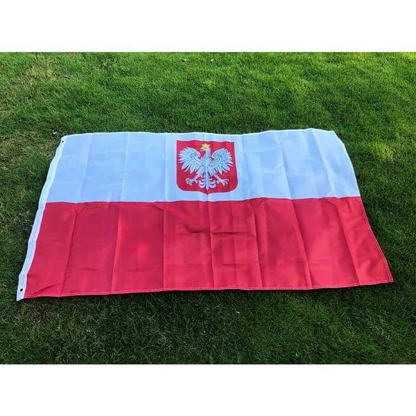 35 FEET The Republic Of Poland Eagle flag polish flags High Quty white red EU Indoor Outdoor Poland flags Home Decoration L260603