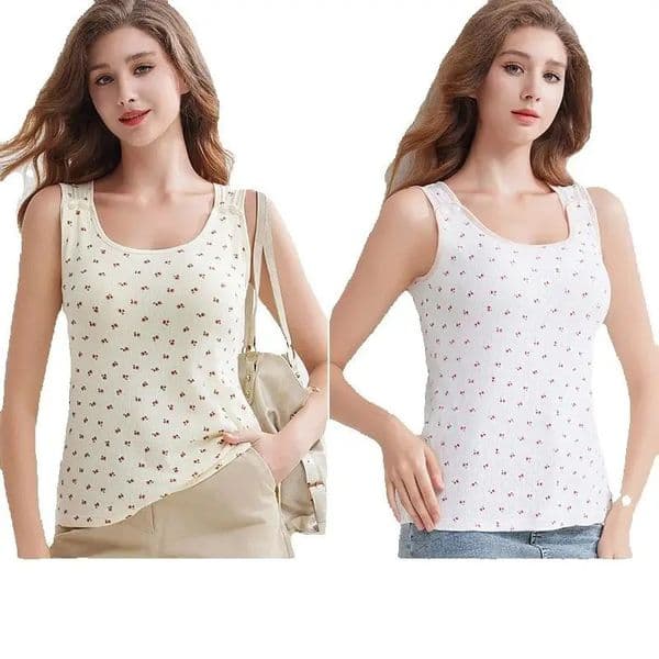 Wholesale Postpartum Woman Strap Tees for Nursing Sleeveless Maternity Breastfeeding T-Shirt Summer Lactation Clothes Tank Tops 260323BJ