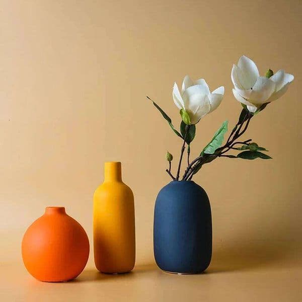 Nordic Ceramic Vase Decoration Dry Flower Arrangement Home Furnishings For Table Shelf Dining Room 26Y0324