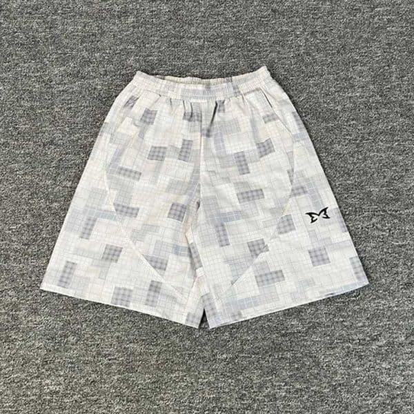 Summer Style Casual Fashion Camouflage Breeches Men Women Best Quality Inside Mesh Grey Checkered Mertra Shorts With Tags J260323