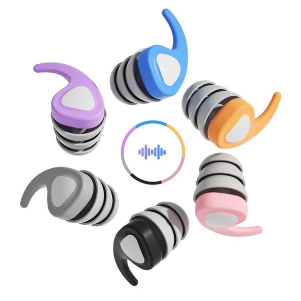Kids Swim Ear Plugs Waterproof Silicone Anti-Noise Ear Plugs Noise Reduction Children Ear Protector for 4-12 Years Olds Children 260324