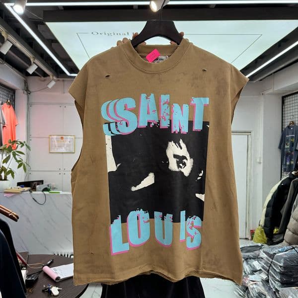 Real Pics Men T-Shirt printed Hole Top Quality Cotton Vintage Tee Tops 01