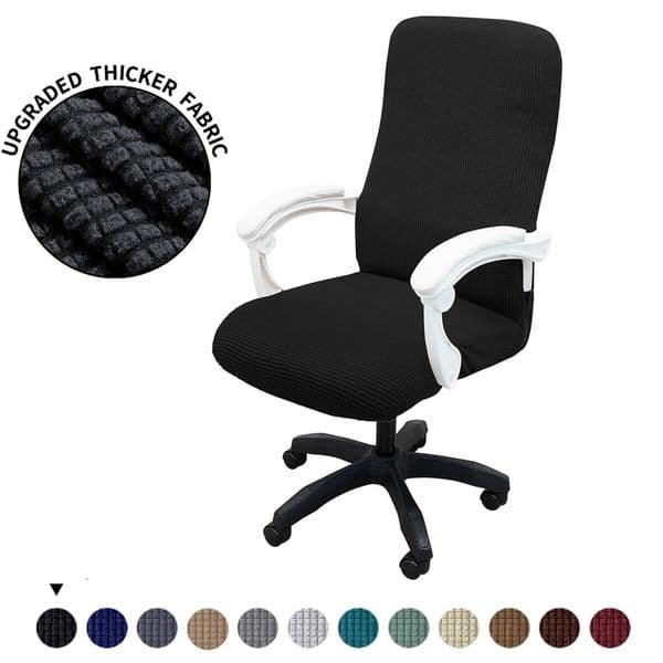 Thickened Jacquard Stretchable Computer Office Chair Covers Dustproof Pet Scratch Resistant Retractable Cover w260323